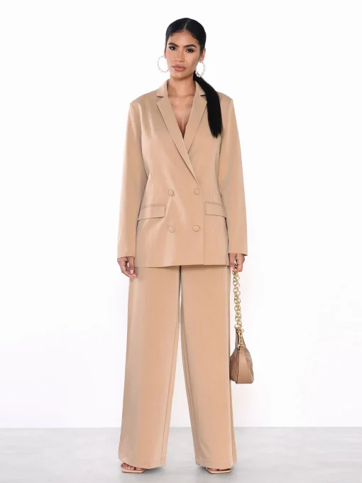 Glamorous Prom|Wide Leg Trousers|Desert Stone Wide Leg Trousers -