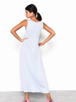 Glamorous Prom|Go To Partywear|Dusty Blue Grey Midi Dress -