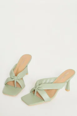 Glamorous Best Dressed Guest|Heels|Green Toe Pole Heels -