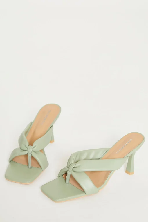 Glamorous Best Dressed Guest|Heels|Green Toe Pole Heels -