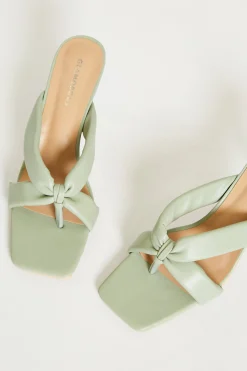 Glamorous Best Dressed Guest|Heels|Green Toe Pole Heels -