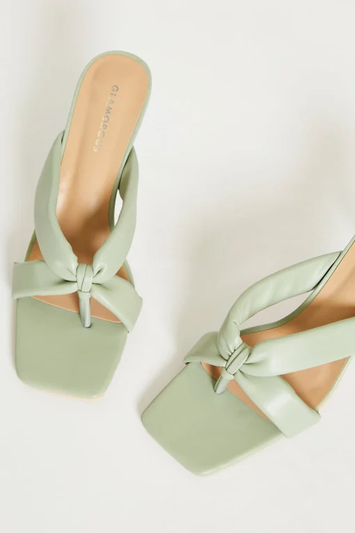 Glamorous Best Dressed Guest|Heels|Green Toe Pole Heels -