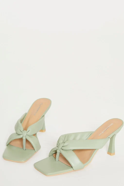 Glamorous Best Dressed Guest|Heels|Green Toe Pole Heels -