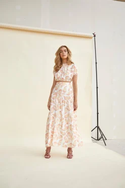 Glamorous Chic Escapes|Maxi Skirts|High-Waisted Maxi Skirt -