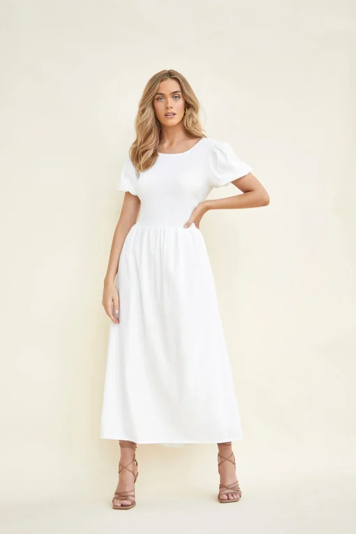 Glamorous Day Dresses|Midi & Midaxi Dresses|Lace-up Back Midaxi Dress -