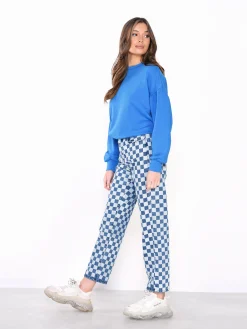 Glamorous Blouses & Shirts|Marine Blue Sweatshirt -