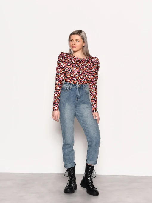 Glamorous High Waisted Jeans|Mid-Stone Wash High Waisted Jeans -