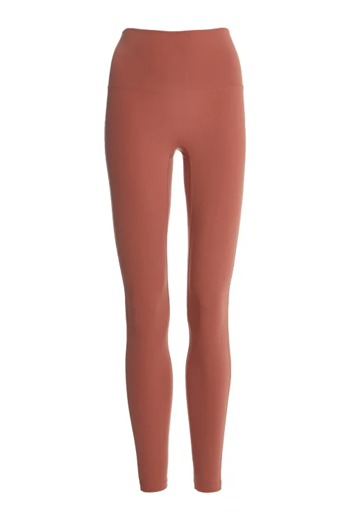 Glamorous Activewear|Jet Setter|Move Dark Terracotta High Waisted Leggings -