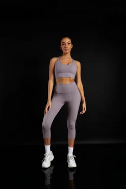 Glamorous Activewear|Jet Setter|Move Dusky Lilac 7/8 Leggings -