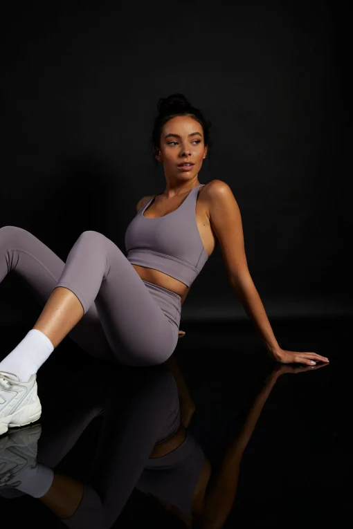 Glamorous Activewear|Jet Setter|Move Dusky Lilac Seamless Bra -