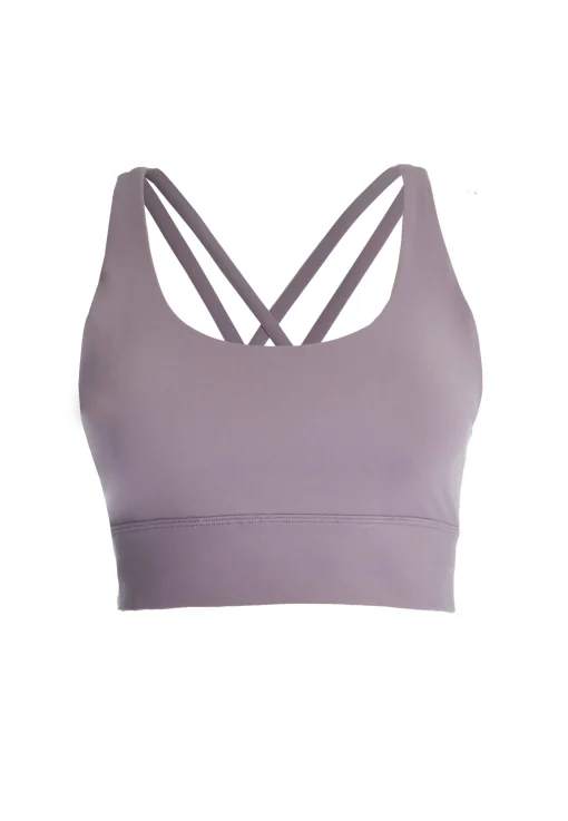Glamorous Activewear|Jet Setter|Move Dusky Lilac Seamless Bra -