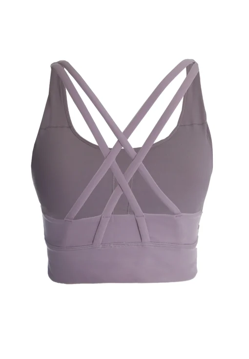 Glamorous Activewear|Jet Setter|Move Dusky Lilac Seamless Bra -