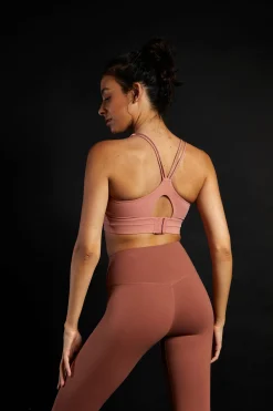 Glamorous Activewear|Jet Setter|Move Sun Kissed Rose Sports Bra -