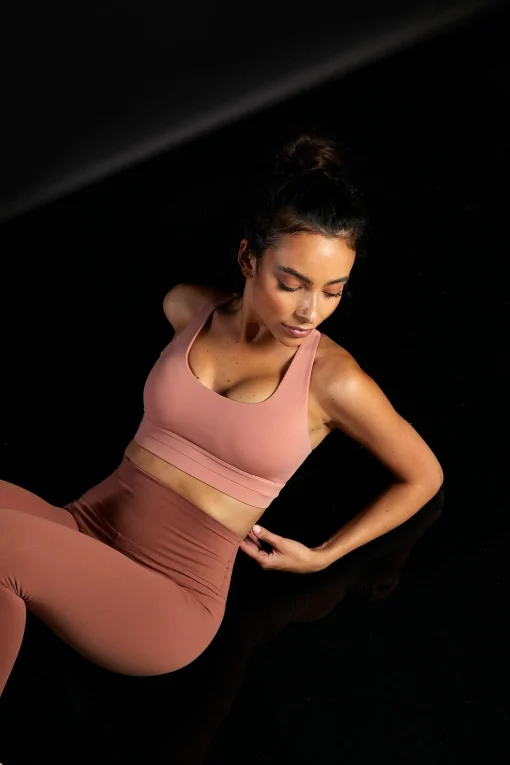 Glamorous Activewear|Jet Setter|Move Sun Kissed Rose Sports Bra -