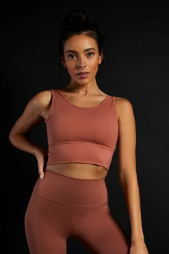 Glamorous Activewear|Jet Setter|Move Terracotta Seamless Bra -