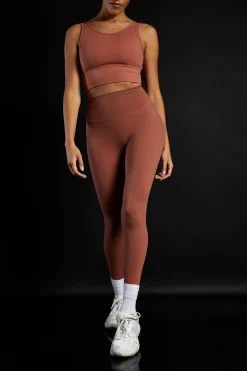 Glamorous Activewear|Jet Setter|Move Terracotta Seamless Bra -