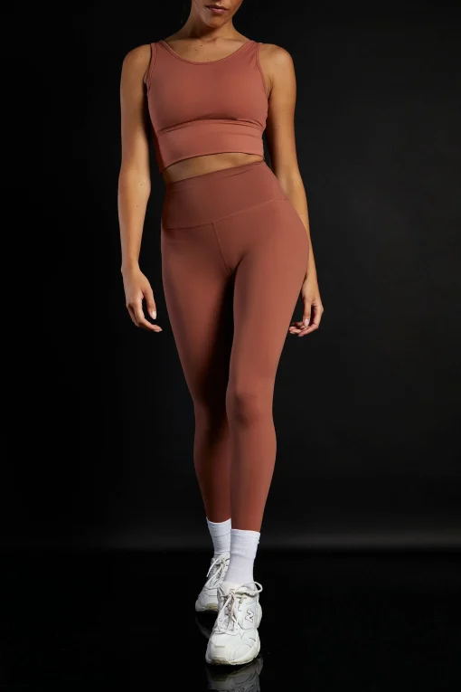 Glamorous Activewear|Jet Setter|Move Terracotta Seamless Bra -