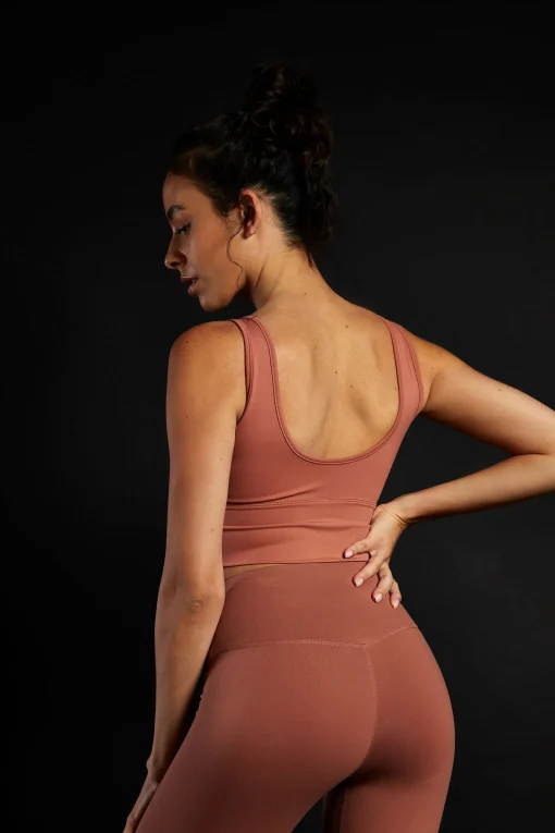 Glamorous Activewear|Jet Setter|Move Terracotta Seamless Bra -
