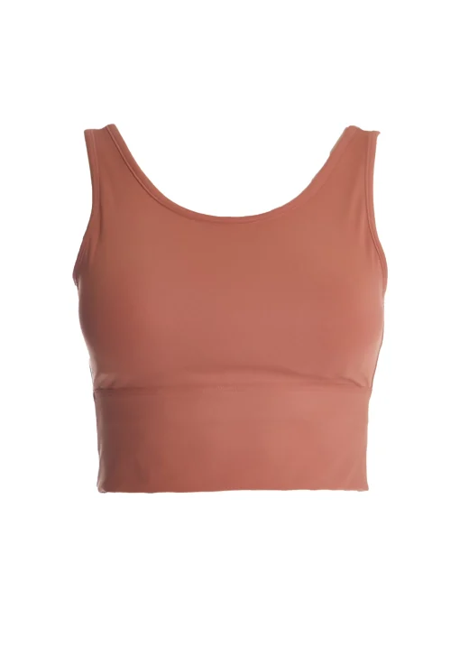 Glamorous Activewear|Jet Setter|Move Terracotta Seamless Bra -