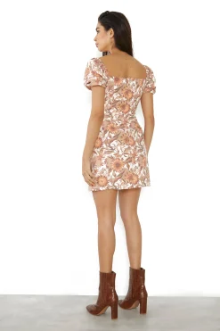 Glamorous Mini Dresses|Mini Dresses|Multi Sunflower Milkmaid Mini Dress -