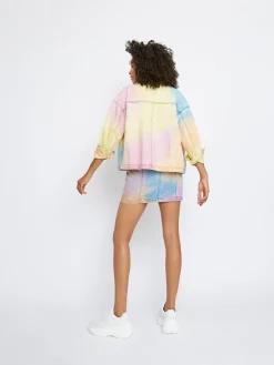 Glamorous Co-ords|Denim Jackets|Multi Tie-Dye Denim Jacket -