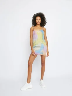 Glamorous Co-ords|Multi Tie-Dye Spaghetti Strap Dress -