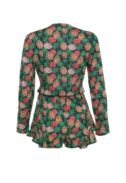 Glamorous Playsuits|Navy Pineapple Print Playsuit -