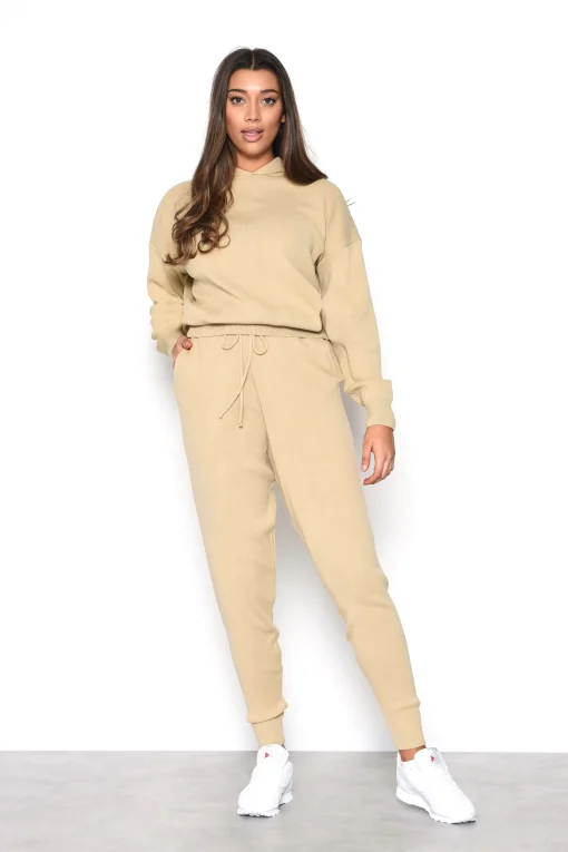 Glamorous Jet Setter|Oatmeal Drawstring Joggers -