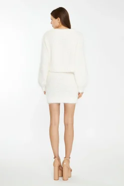 Glamorous Workwear|Co-ords|Off White Knit Long Sleeve Jumper -