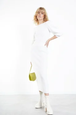 Glamorous Knitted Skirts|Midi & Midaxi Skirts|Off White Knitted Midi Skirt -