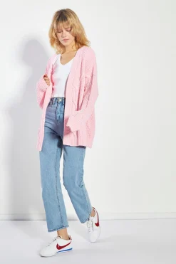 Glamorous Cardigans|Pretty Pink Knit Cardigan -