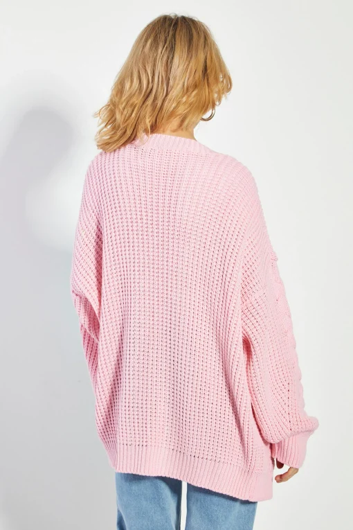 Glamorous Cardigans|Pretty Pink Knit Cardigan -