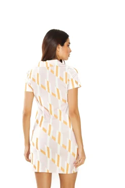 Glamorous Mini Dresses|Mini Dresses|Retro Geo Button Front Mini Dress -