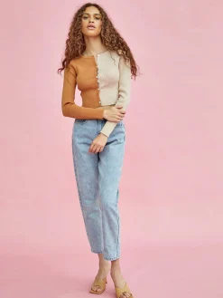 Glamorous Cardigans|Rust Beige Crop Cardigan -
