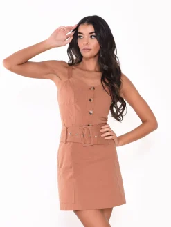 Glamorous Mini Skirts|Sandstone Belted Mini Skirt -