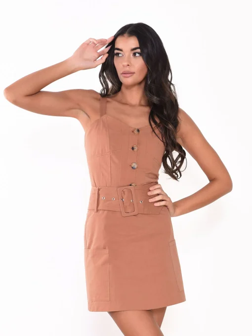 Glamorous Mini Skirts|Sandstone Belted Mini Skirt -