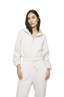 Glamorous Jet Setter|Blouses & Shirts|Stone Quarter Zip Sweatshirt -