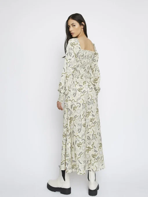 Glamorous Midi & Midaxi Skirts|Stone Sun and Moon Print Midi Skirt -