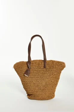 Glamorous Jet Setter|Tote Bags|Straw Tote Shoulder Bag -