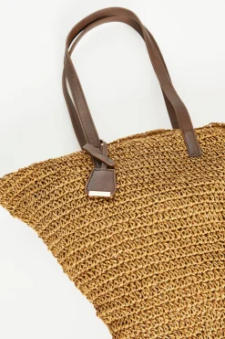 Glamorous Jet Setter|Tote Bags|Straw Tote Shoulder Bag -