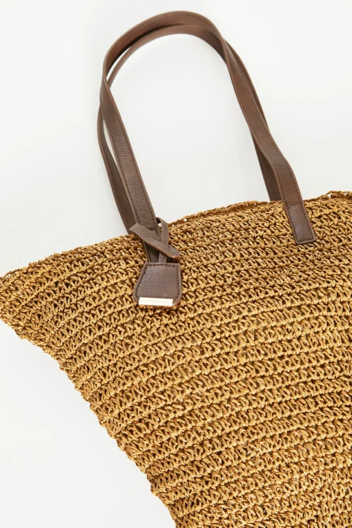 Glamorous Jet Setter|Tote Bags|Straw Tote Shoulder Bag -