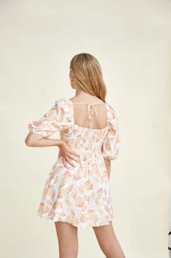 Glamorous Chic Escapes|Day Dresses|Tie-Back Babydoll Mini Dress -