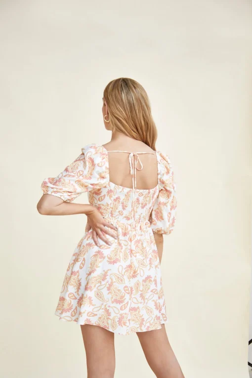 Glamorous Chic Escapes|Day Dresses|Tie-Back Babydoll Mini Dress -