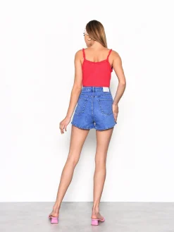 Glamorous Denim Shorts|True Blue High Waisted Denim Shorts -