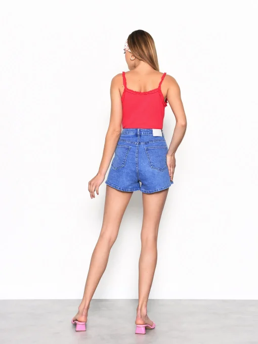 Glamorous Denim Shorts|True Blue High Waisted Denim Shorts -