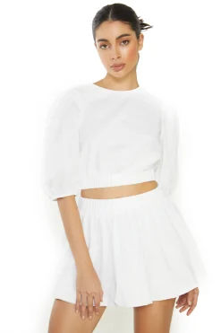 Glamorous Going Out Skirts|Mini Skirts|White Pleated Mini Skirt -