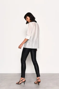 Glamorous Blouses & Shirts|White Sheer Blouse With Tie Detail -
