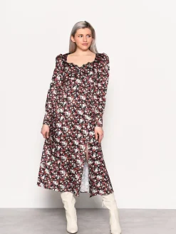 Glamorous Midi & Midaxi Dresses|Midi & Midaxi Dresses|Winter Ditsy Floral Side Split Midi Dress -