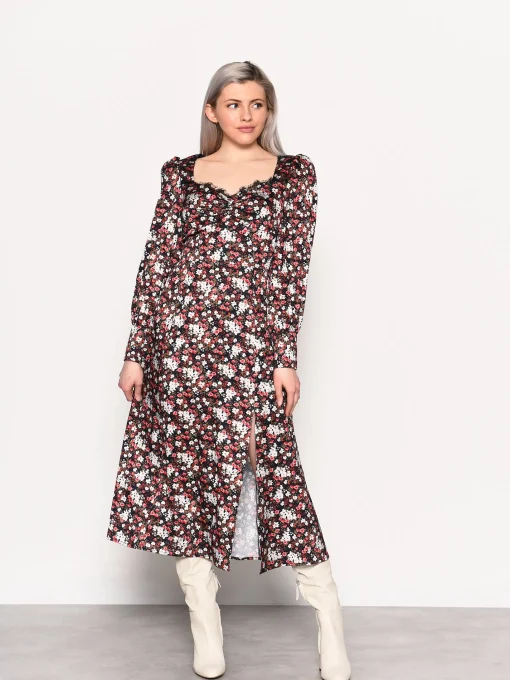 Glamorous Midi & Midaxi Dresses|Midi & Midaxi Dresses|Winter Ditsy Floral Side Split Midi Dress -