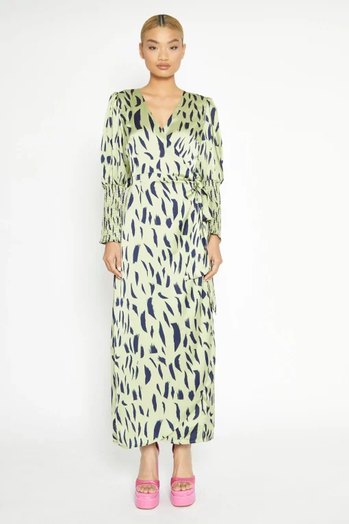 Glamorous Best Dressed Guest|Day Dresses|Wrap Maxi Dress with Tie Detail -